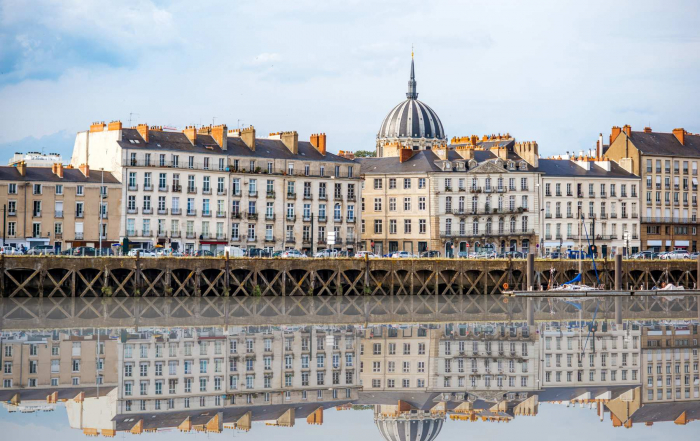 Vue panoramique de la ville de Nantes