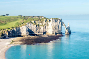 Paysage des falaises d'Étretat