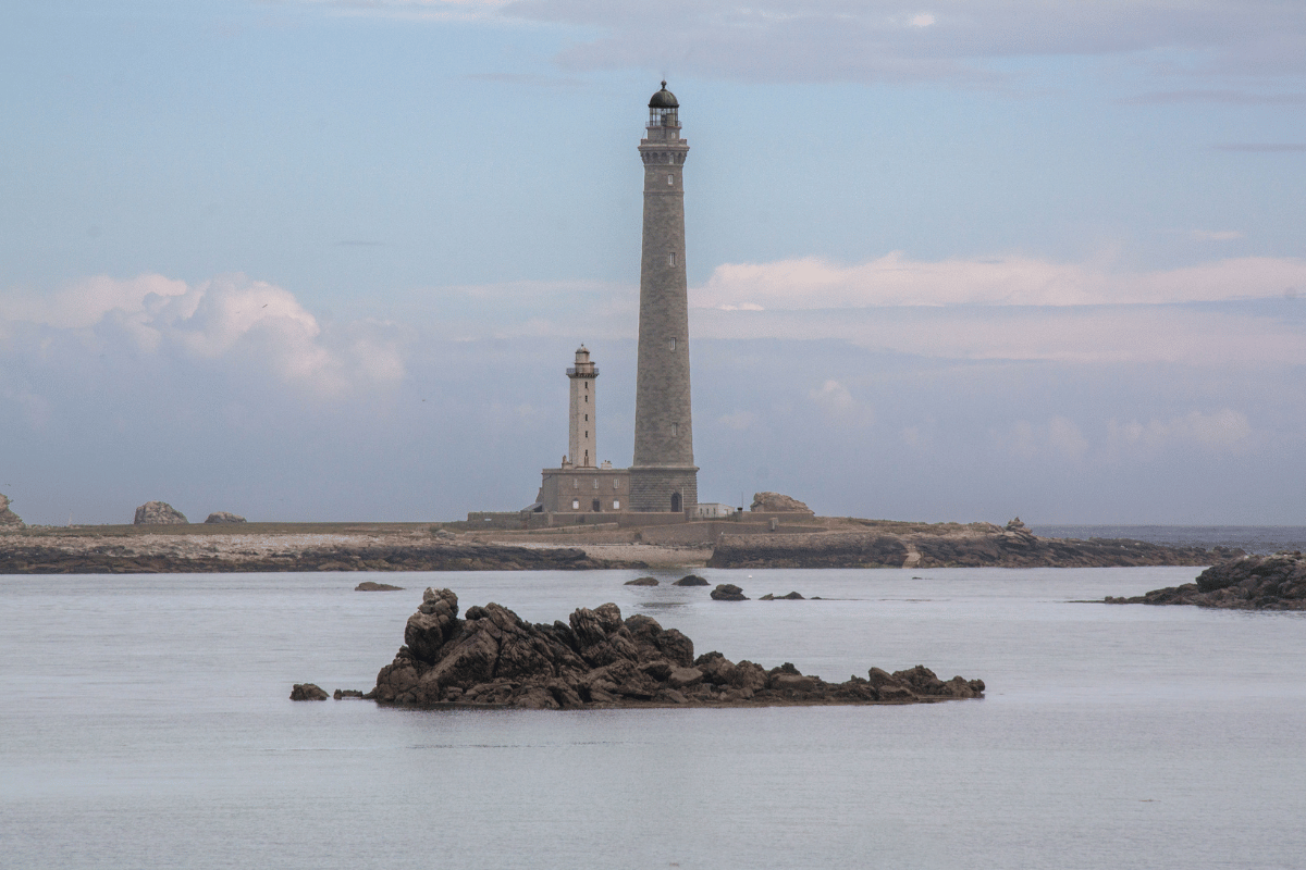 le phare le plus haut d'Europe qui se trouve sur l'ile Vierge dans le Finistère Nord