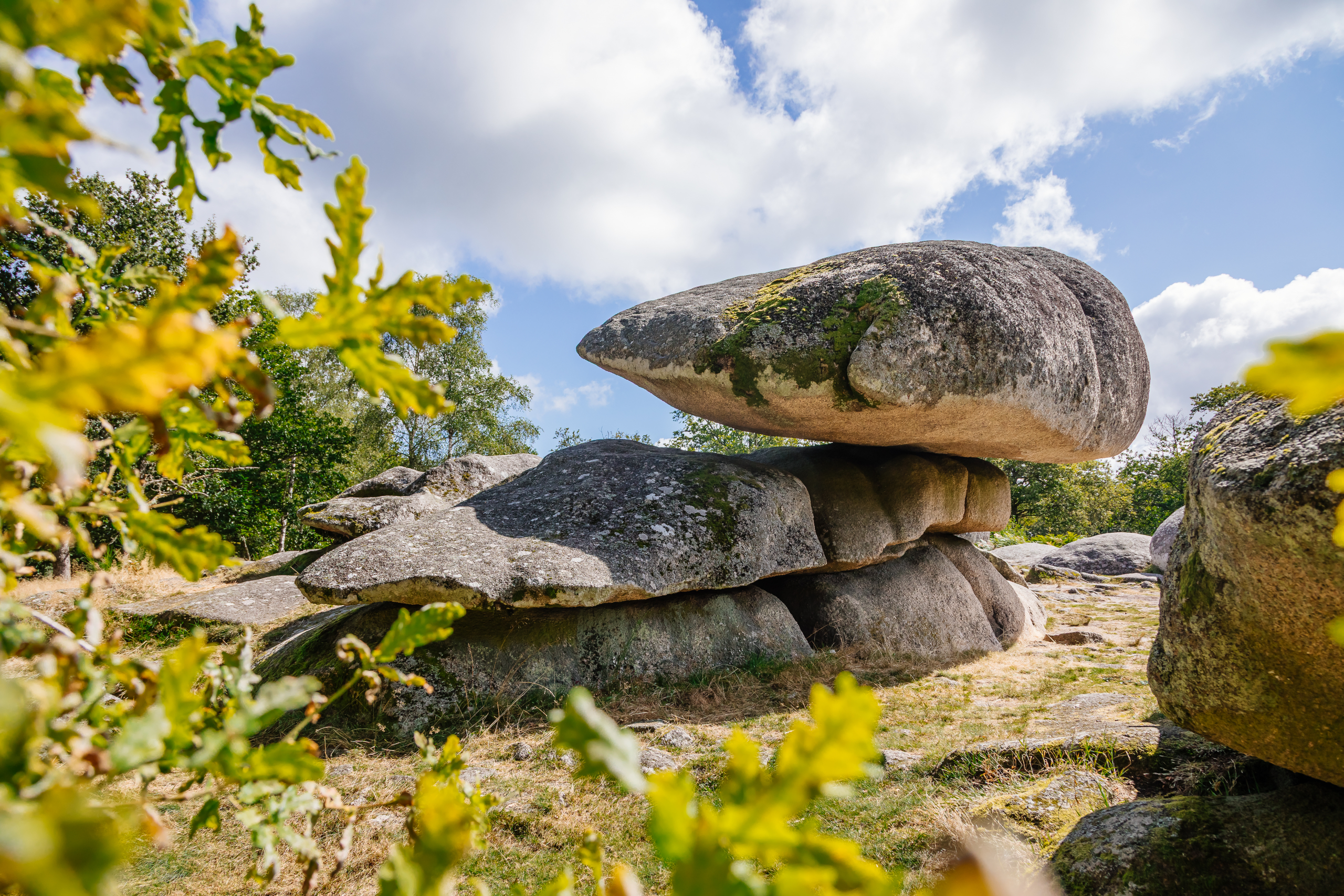 Magnifique paysage en Creuse avec les Pierres Jaumatres