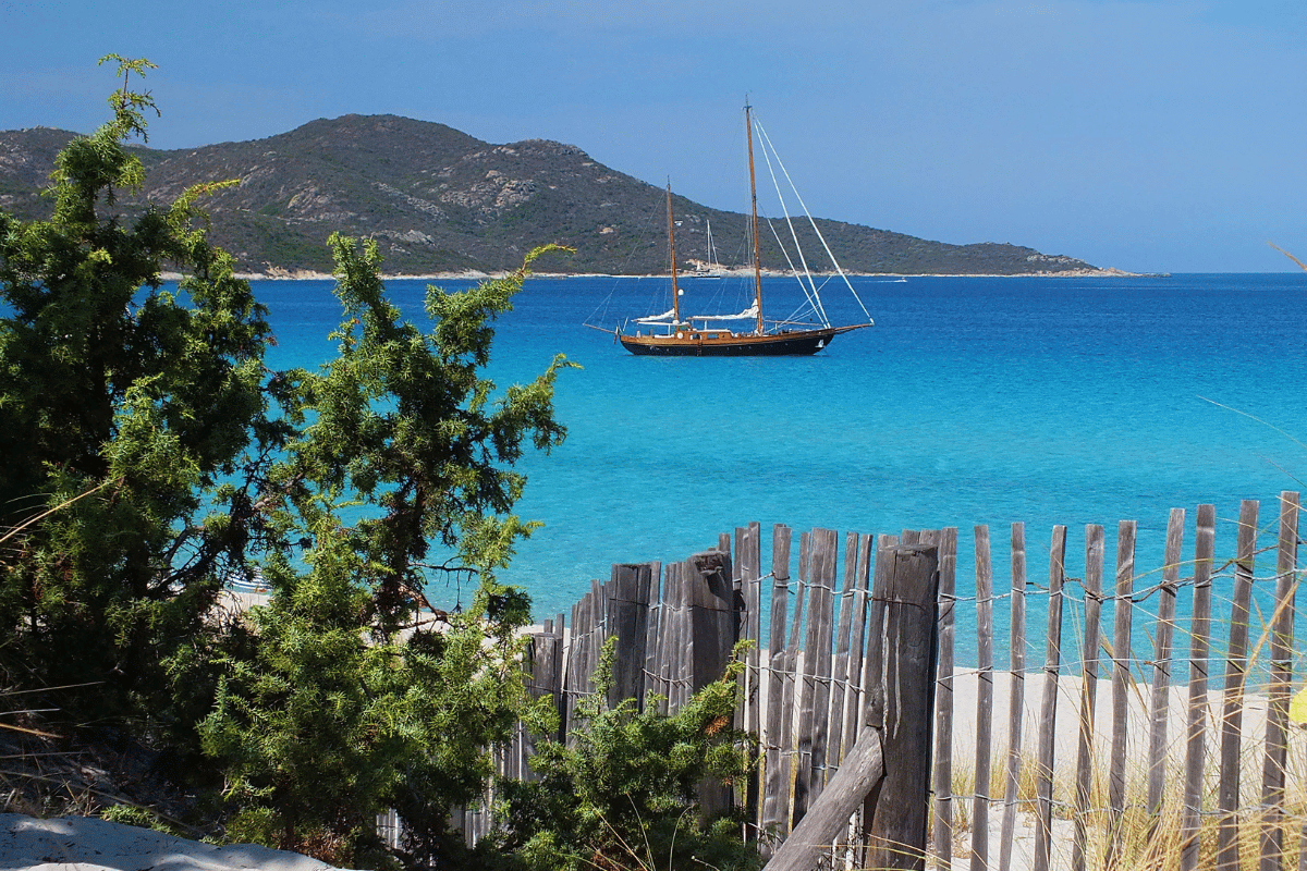vue de la plage de Saleccia en Haute-Corse