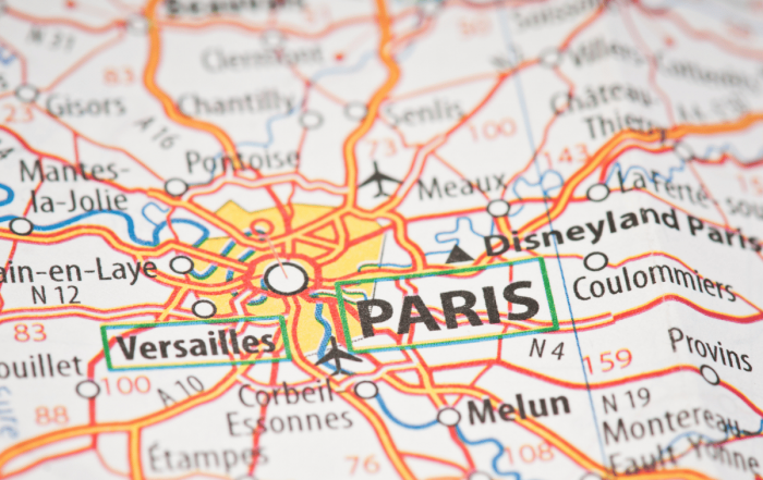 carte de routes françaises en direction de Paris