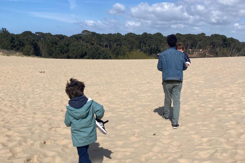 balades à la plage pour Marie et sa famille qui ont changé de vie et quitté Paris