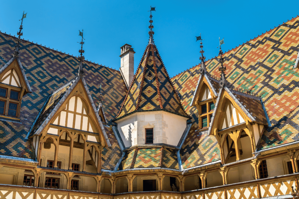 vue des Hospices de Beaune en Côte-d'Or