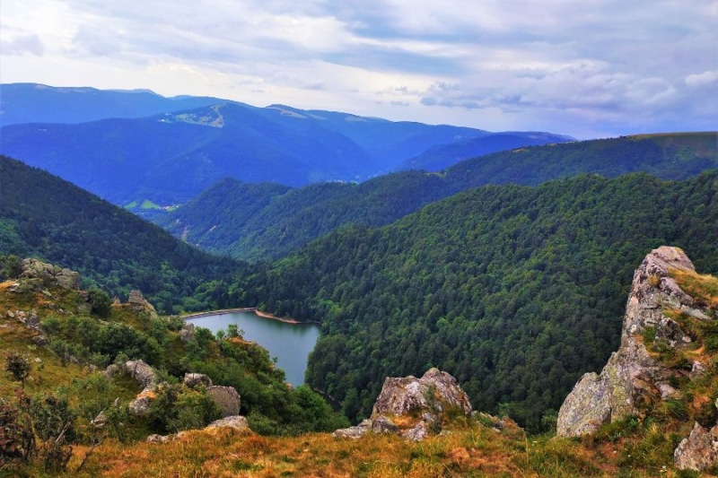 vue sur un lac